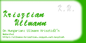 krisztian ullmann business card